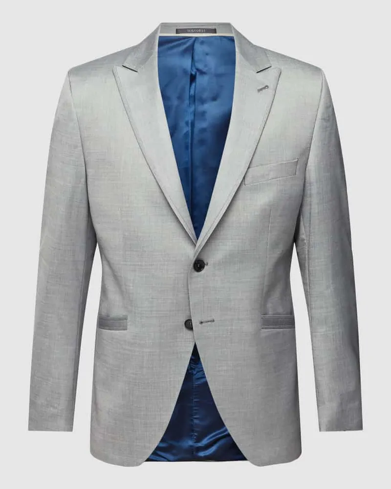 Wilvorst 2-Knopf-Sakko mit Leistentaschen Hellgrau