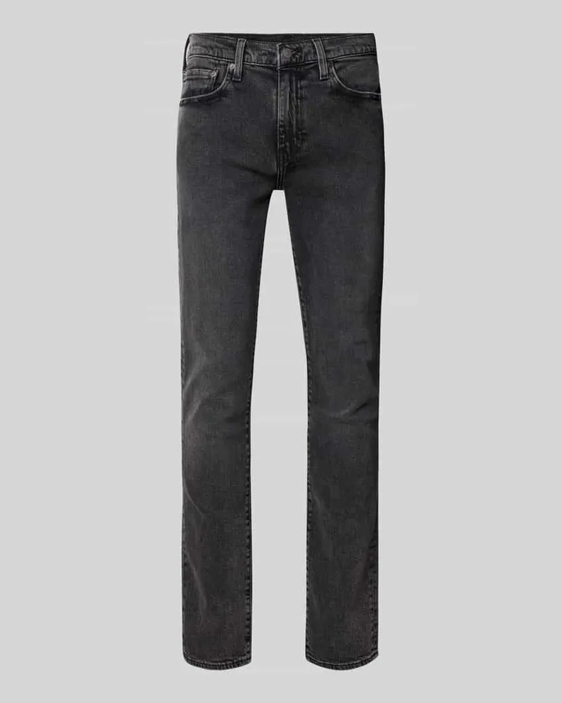 Levi's Slim Fit Jeans mit Eingrifftaschen Modell '511 Dunkelgrau