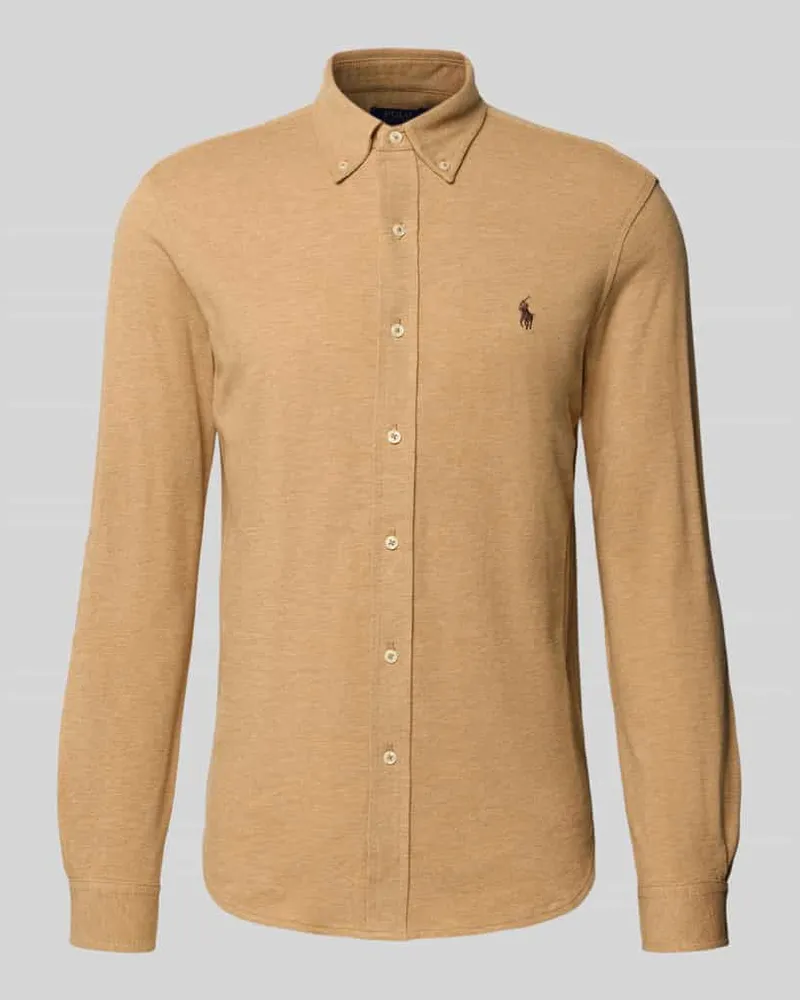 Ralph Lauren Regular Fit Freizeithemd mit Button-Down-Kragen Camel
