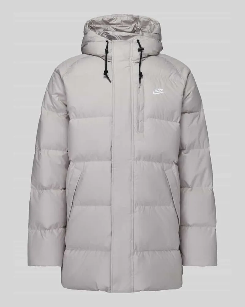 Nike Steppjacke mit Kapuze Modell 'M NK TF CLUB PARKA 650 Stein