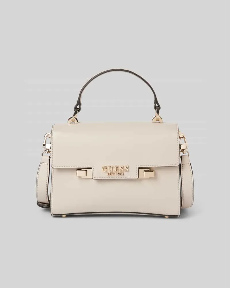 Guess Handtasche mit Label-Applikation Modell 'ECO ALDITH Taupe