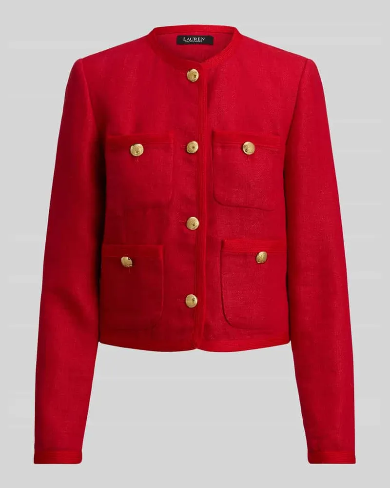 Ralph Lauren Regular Fit Kurzblazer mit Knopf Details Rot