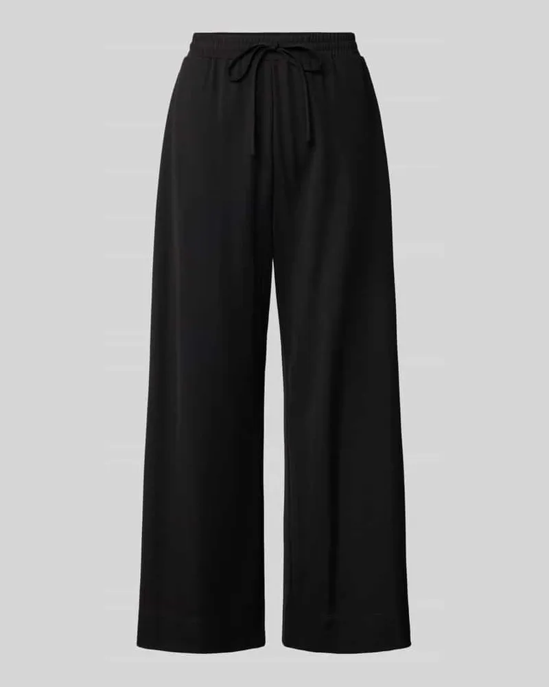 Max Mara Wide Leg Stoffhose mit Tunnelzug Modell 'VIGILE Black