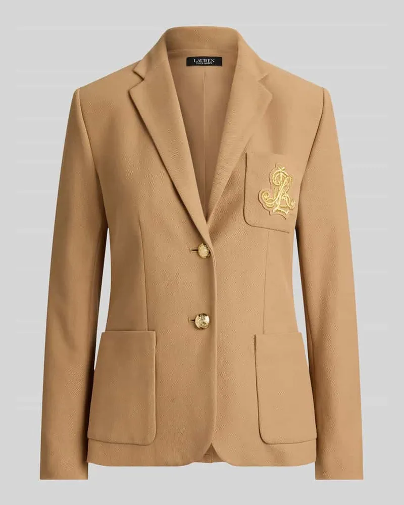Ralph Lauren Kurzblazer mit Logo-Stickerei Camel
