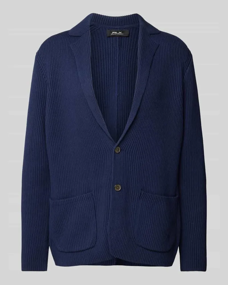 Ralph Lauren Strickjacke mit Reverskragen Marine