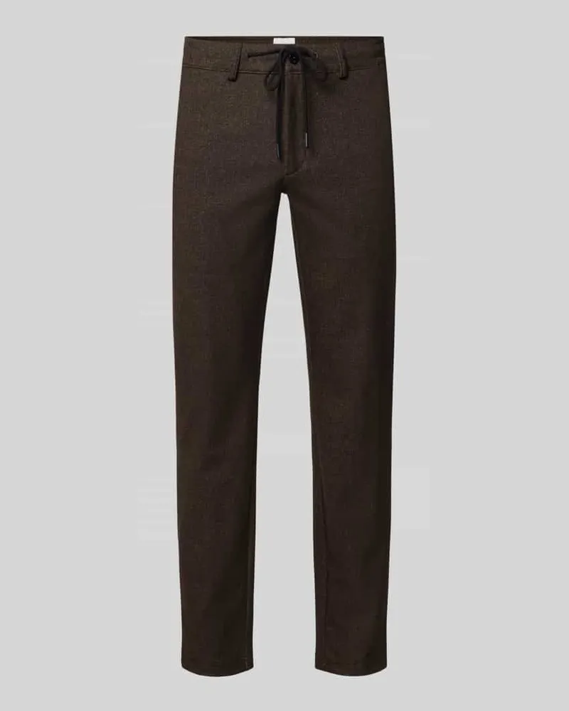 Brax Tapered Fit Jogpants mit Viskose-Anteil Modell 'Phil KBE Mittelbraun