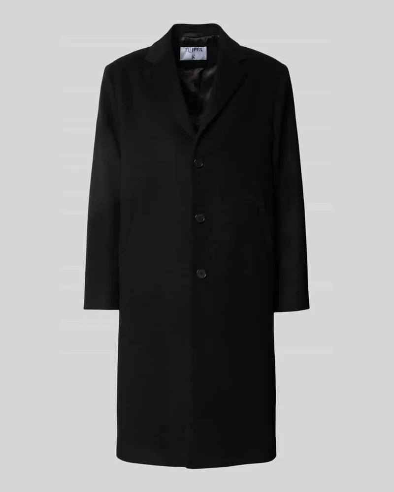 Filippa K Mantel aus Leinen-Mix Black