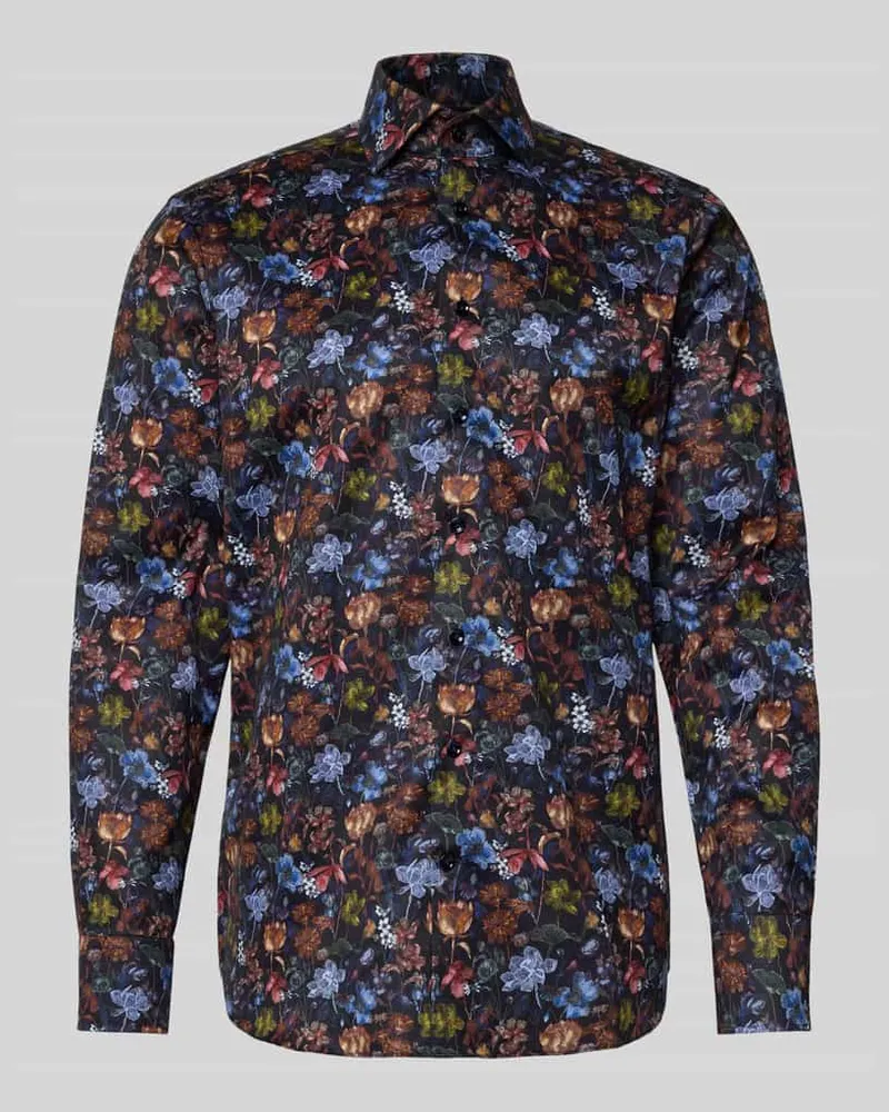 Olymp Slim Fit Business-Hemd mit Kentkragen Modell 'Savio Marine