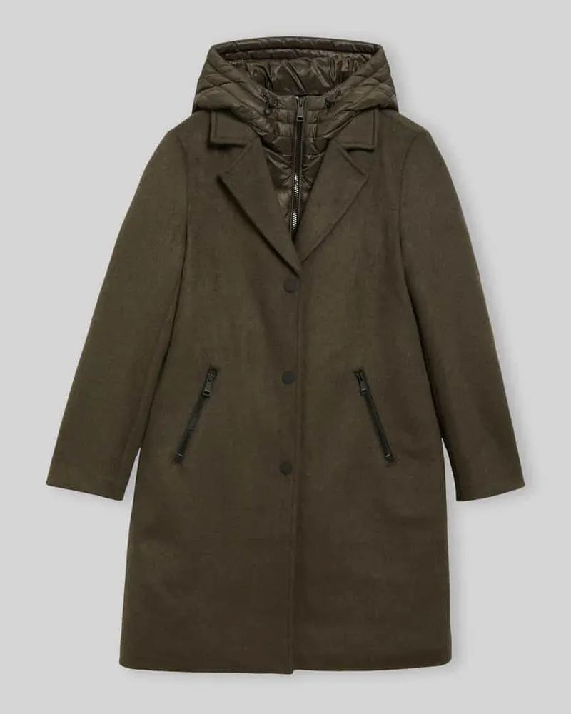 S.Oliver Mantel mit Kapuze Khaki