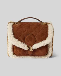 Ralph Lauren Handtasche aus Schafsleder mit Label-Details Modell 'BRADLEY Camel