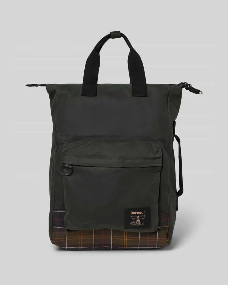 Barbour Rucksack aus reiner Baumwolle Modell 'FIELD Oliv