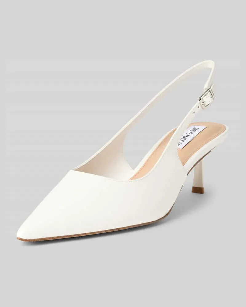 Steve Madden Lederpumps mit Fesselriemen Modell 'Korra Weiss