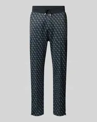 Guess Sweatpants mit Allover-Logo-Print Modell 'KORBIN Black