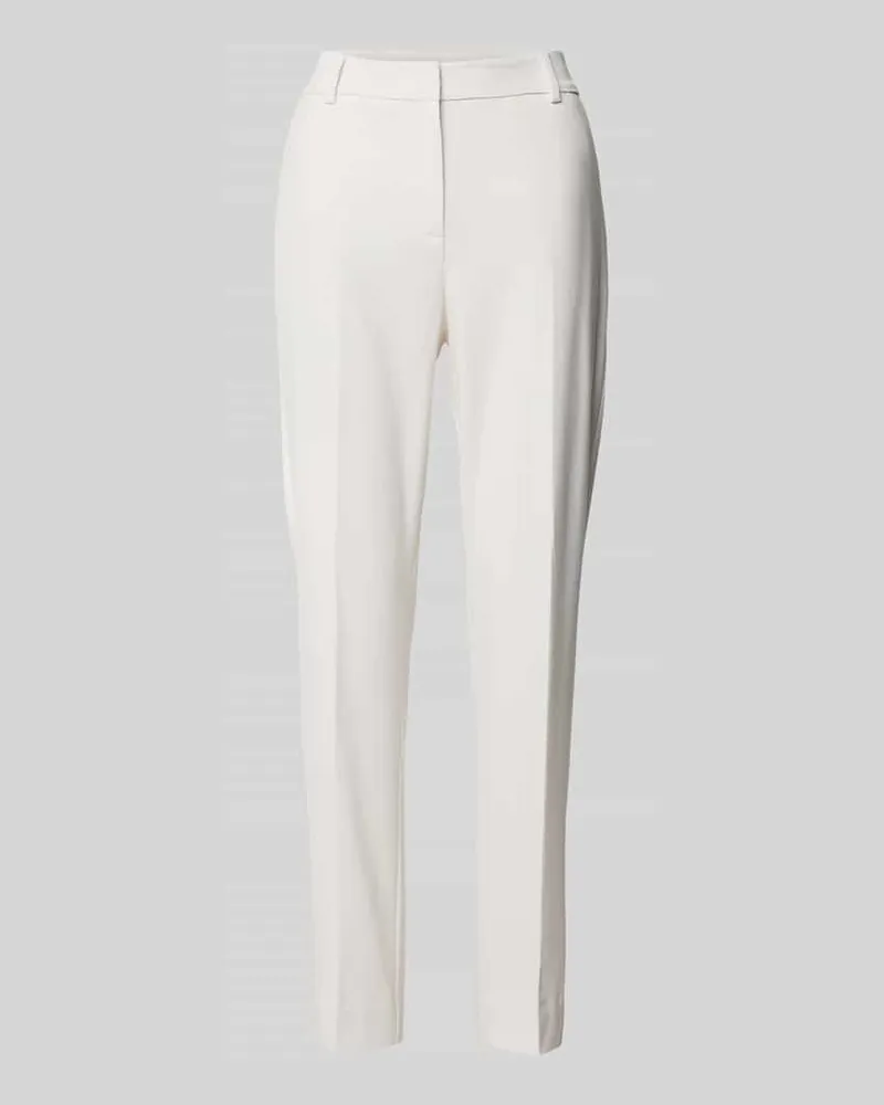 COMMA Hose aus Viskose-Mix mit Bügelfalten Weiss
