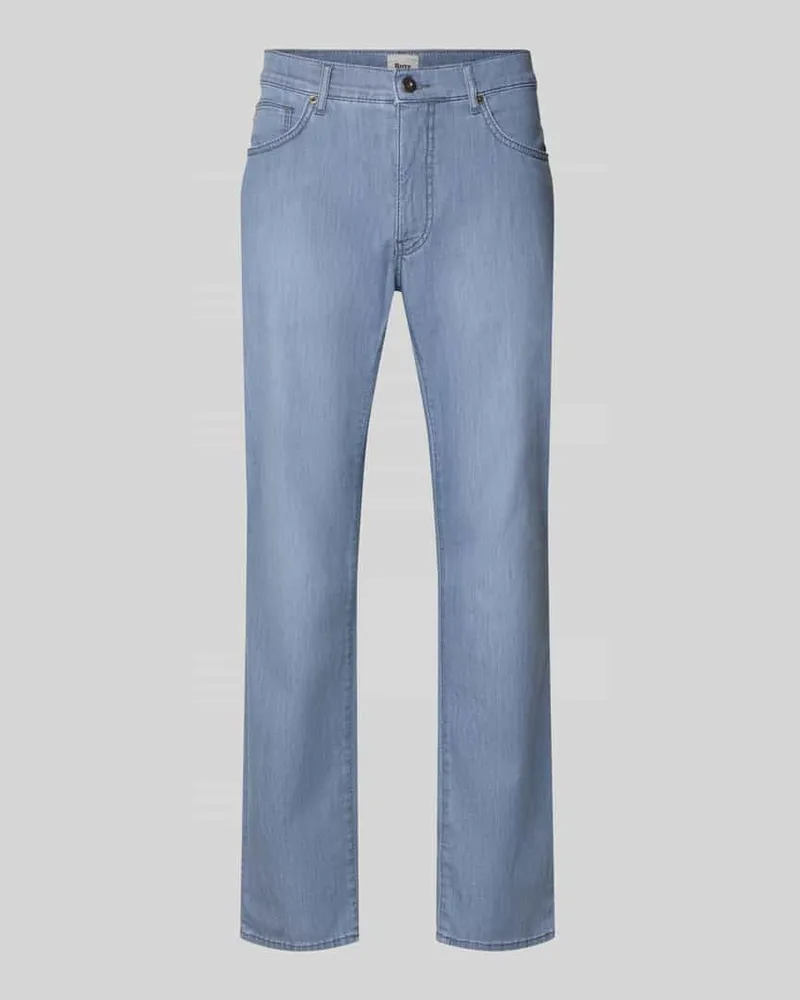Brax Regular Fit Jeans im Used-Look Modell 'Cadiz Hellgrau