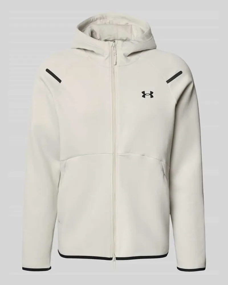Under Armour Sweatjacke mit Zweiwege-Reißverschluss Modell 'Unstoppable Offwhite