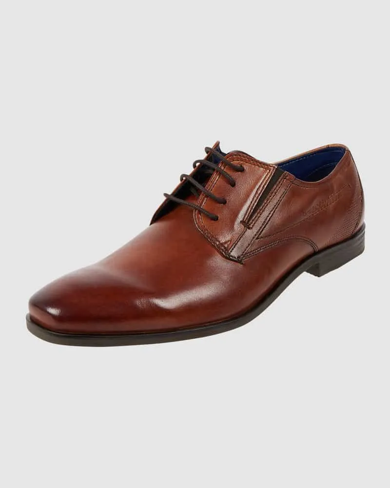 Bugatti Schnürschuhe aus Leder Modell 'Savio Evo Cognac