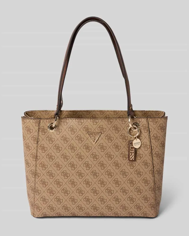 Guess Handtasche mit Label-Applikation Modell 'NOELLE NOEL TOTE Hellbraun
