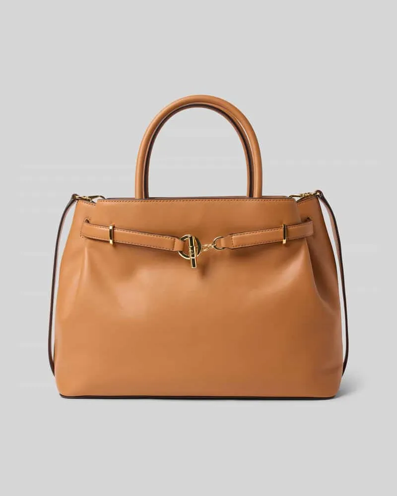 Ralph Lauren Satchel Bag mit Tragehenkel Hellbraun