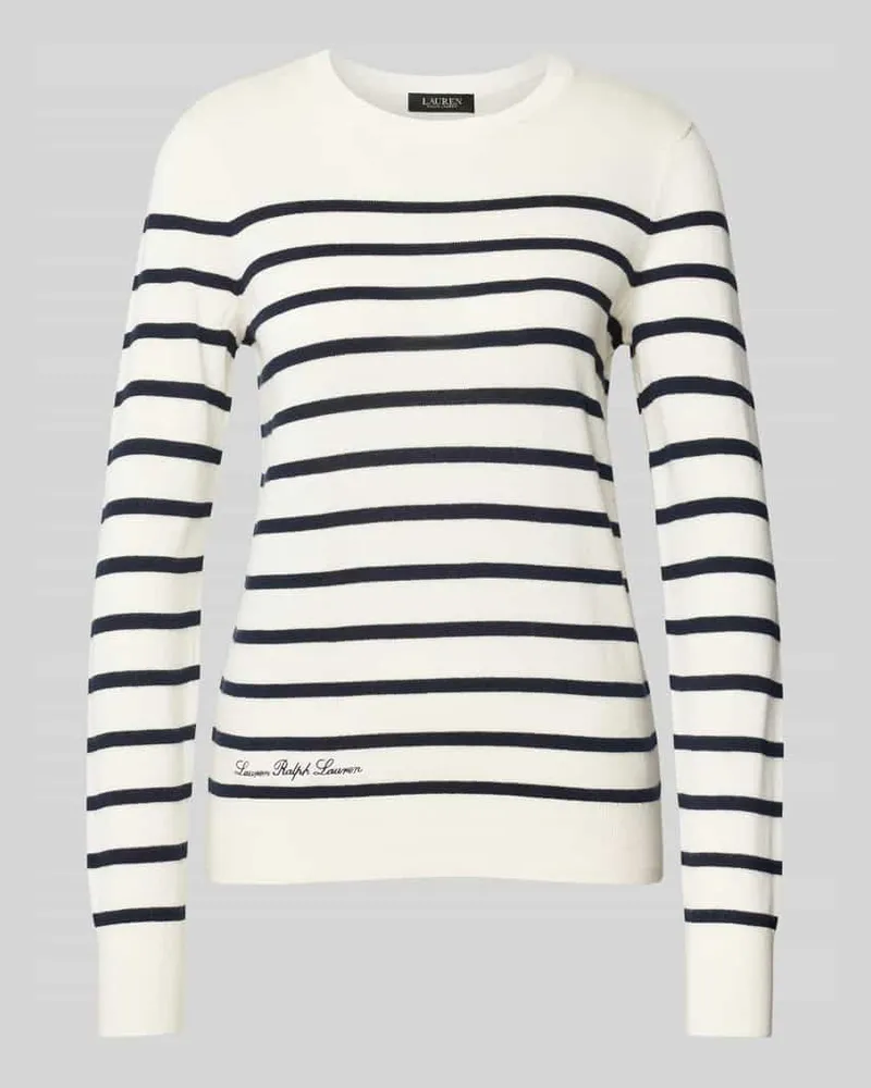 Ralph Lauren Strickpullover mit gerippten Abschlüssen Beige