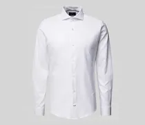 Slim Fit Business-Hemd mit Haifischkragen Modell 'Pares