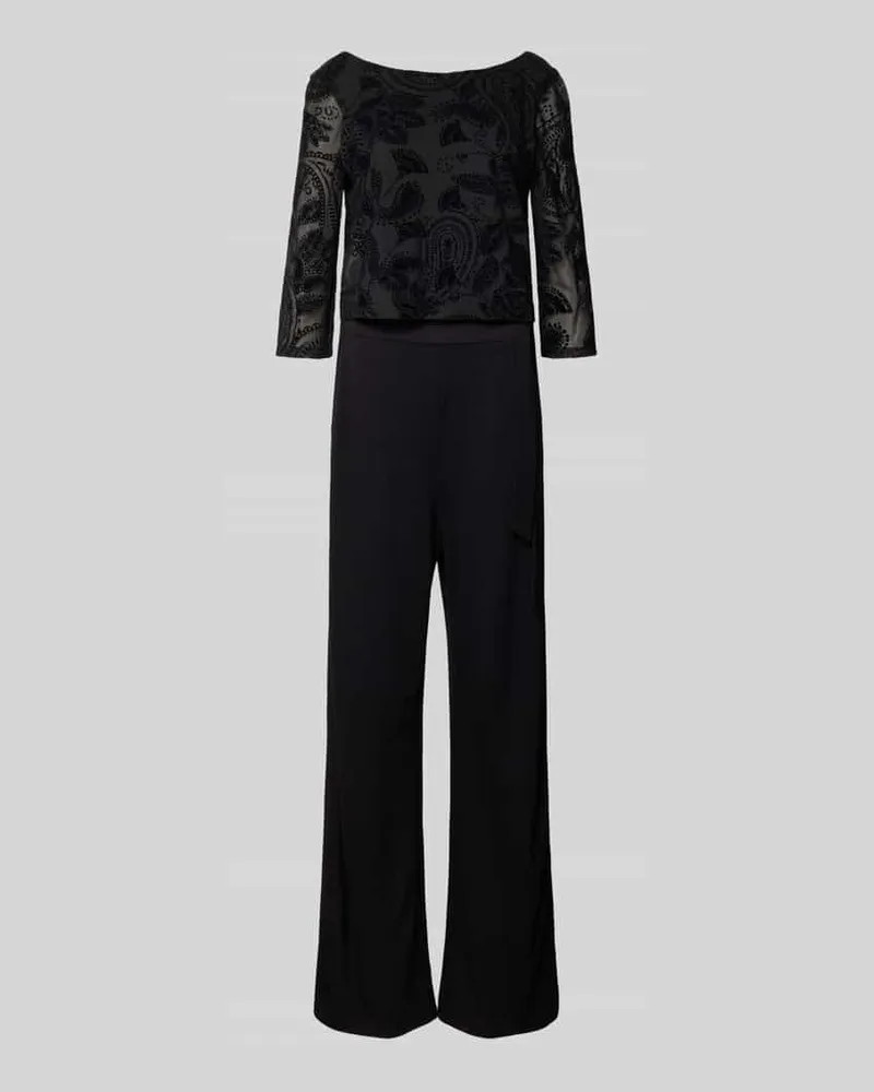 COMMA Jumpsuit mit U-Boot-Ausschnitt Black