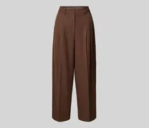 Straight Leg Stoffhose mit Bundfalten