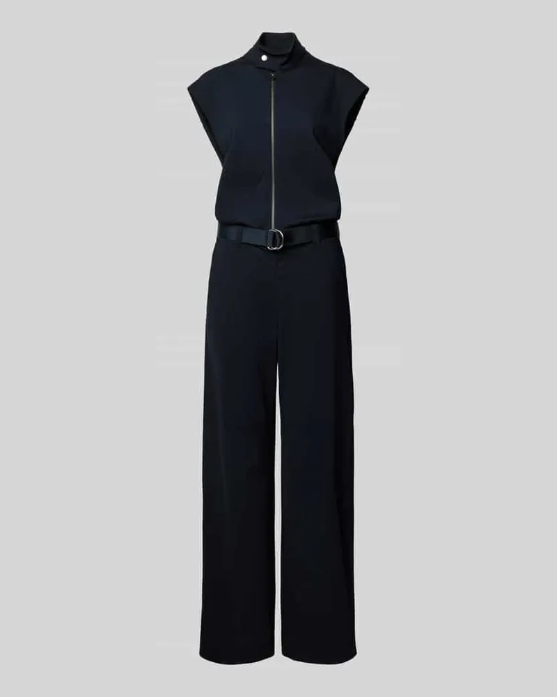 G-STAR RAW Jumpsuit aus Viskose-Mix mit Reißverschluss und Gürtel Dunkelblau