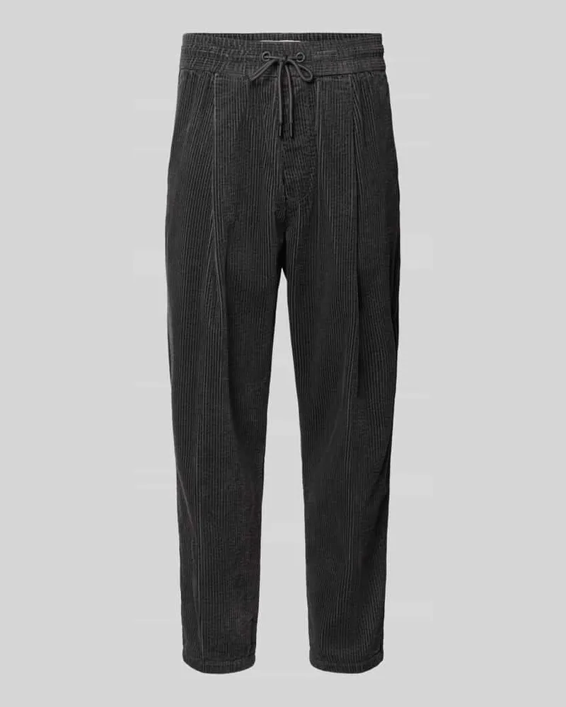 Marc O'Polo Regular Waist Cordhose mit Tunnelzugbund Graphit