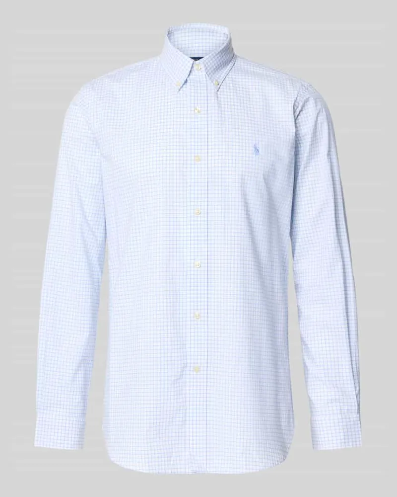 Ralph Lauren Modern Fit Freizeithemd aus Baumwoll-Mix Hellblau