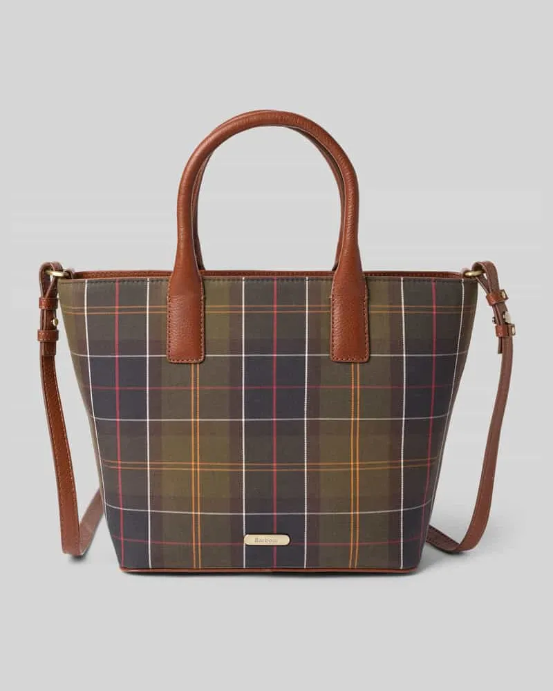 Barbour Henkeltasche mit Baumwoll-Anteil Modell 'BIRCH Mittelbraun