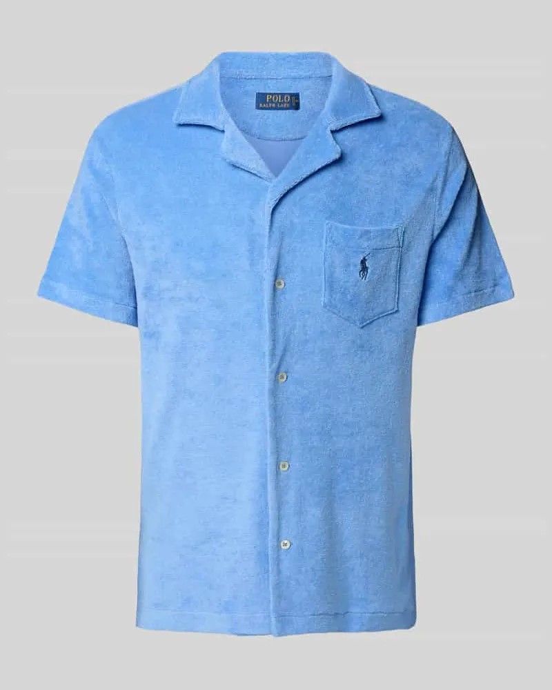 Ralph Lauren Freizeithemd mit Knopfleiste Hellblau