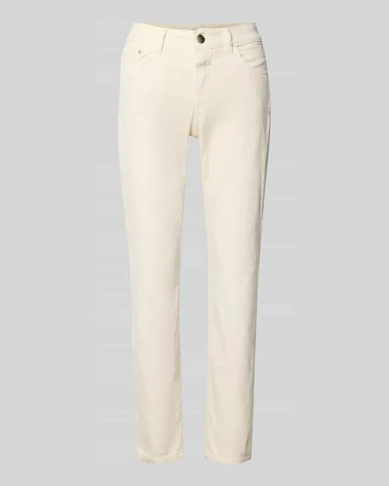 Closed Slim Fit Jeans aus Baumwoll-Mix Modell 'Baker Offwhite
