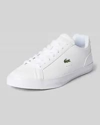 Lacoste Sneaker aus Leder in unifarbenem Design Weiss