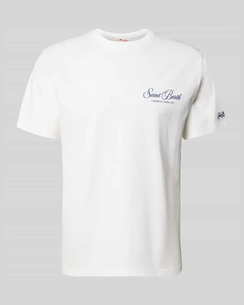 MC2 Saint Barth T-Shirt mit Label-Prints Modell 'PORTLAND Weiss
