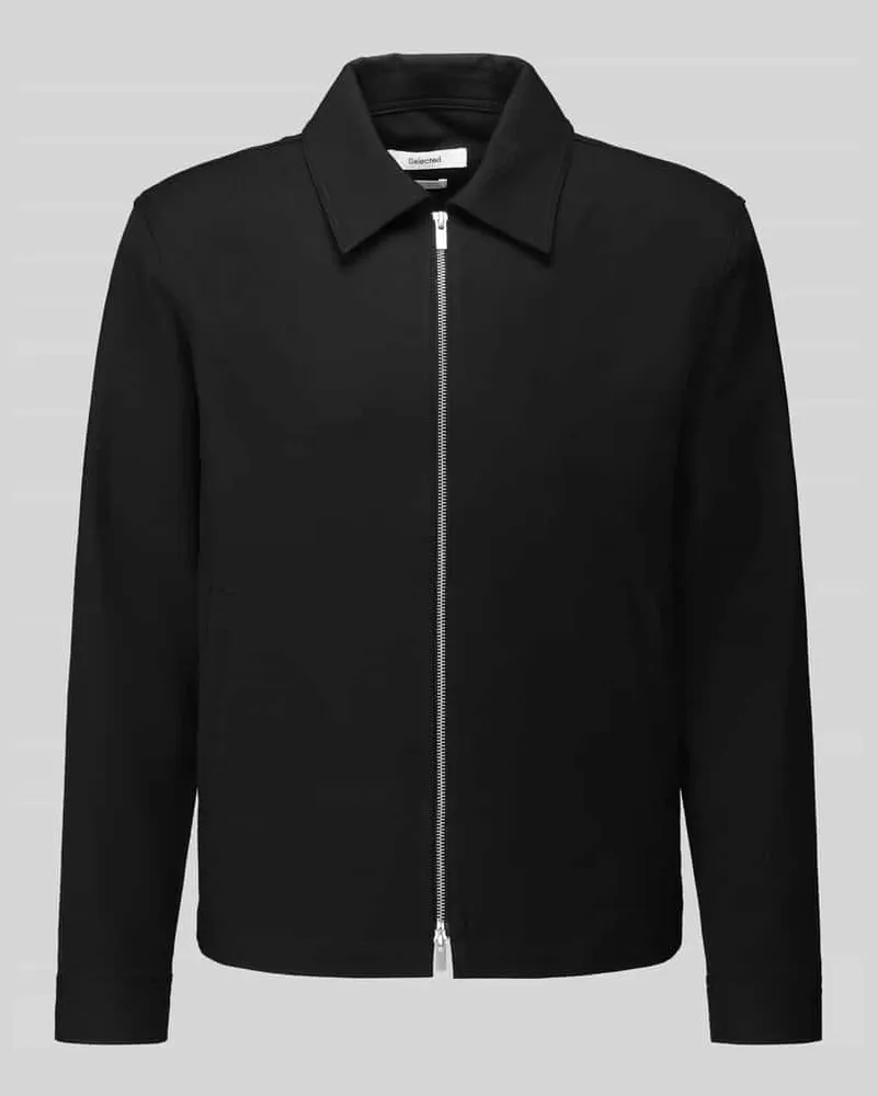 Selected Regular Fit Blouson mit Viskose-Anteil Modell 'REGULAR Black
