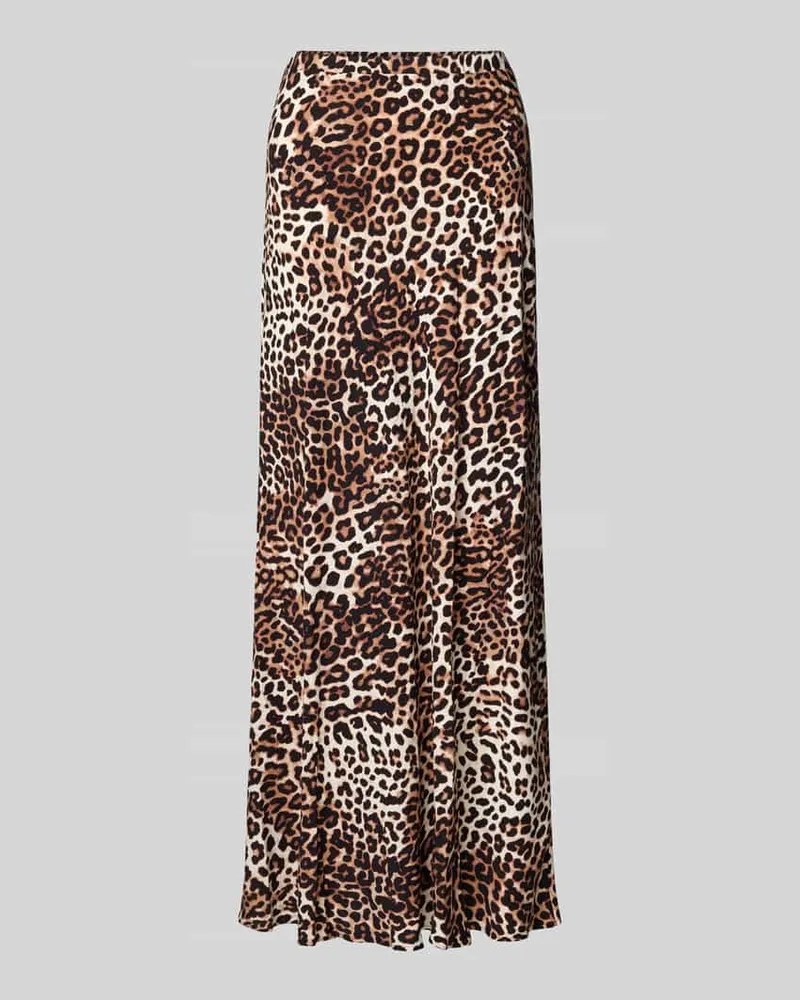 HUGO BOSS Maxi-Rock aus reiner Viskose Modell 'REMNA Hellbraun