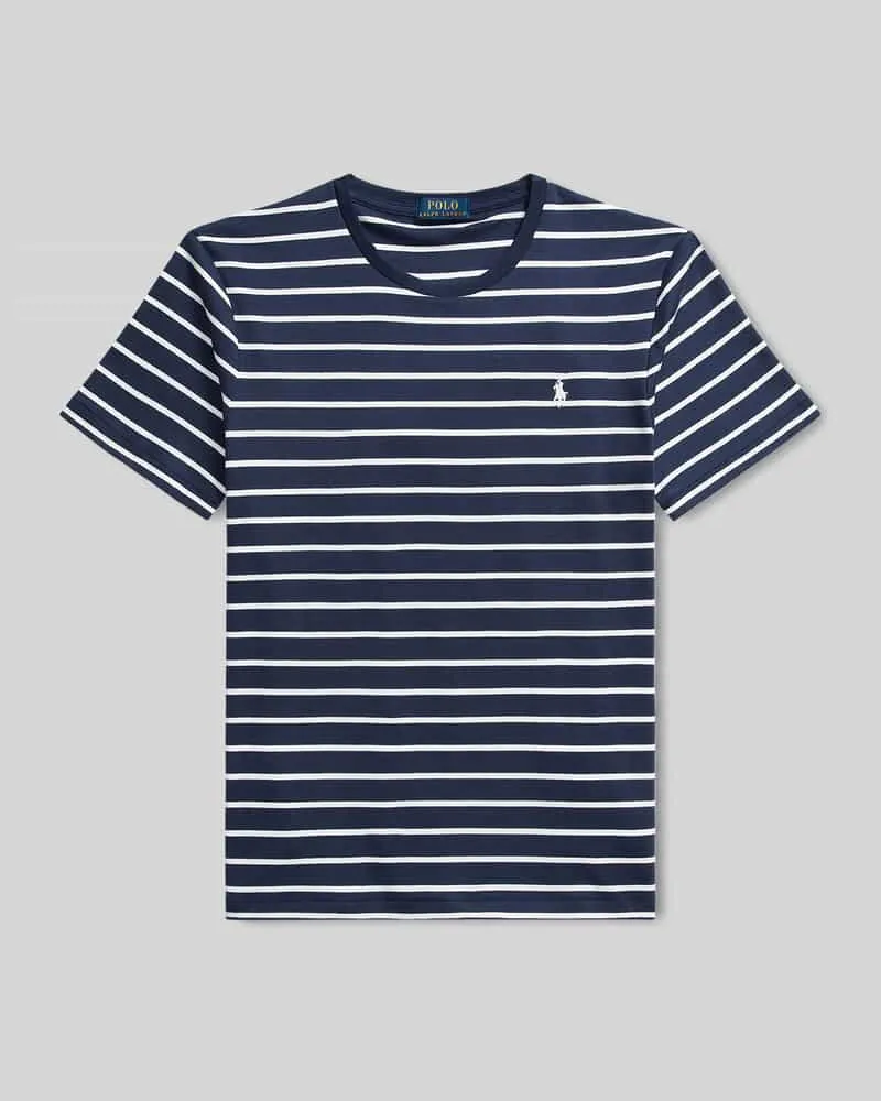 Ralph Lauren Regular Fit T-Shirt aus reiner Baumwolle Marine