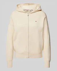 Tommy Hilfiger Strickjacke mit Logo-Stitching Beige