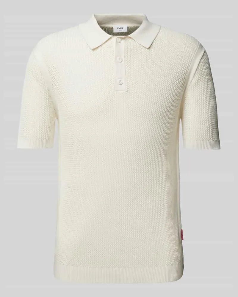 JOOP! Slim Fit Poloshirt mit Polokragen Offwhite