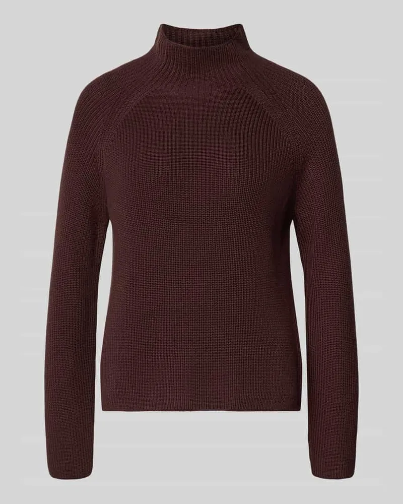 Marc O'Polo Regular Fit Strickpullover aus reiner Baumwolle Bordeaux