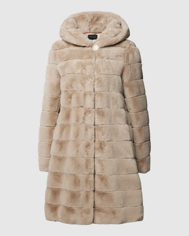 PETITE M. Jacke mit Kunstfell Sand