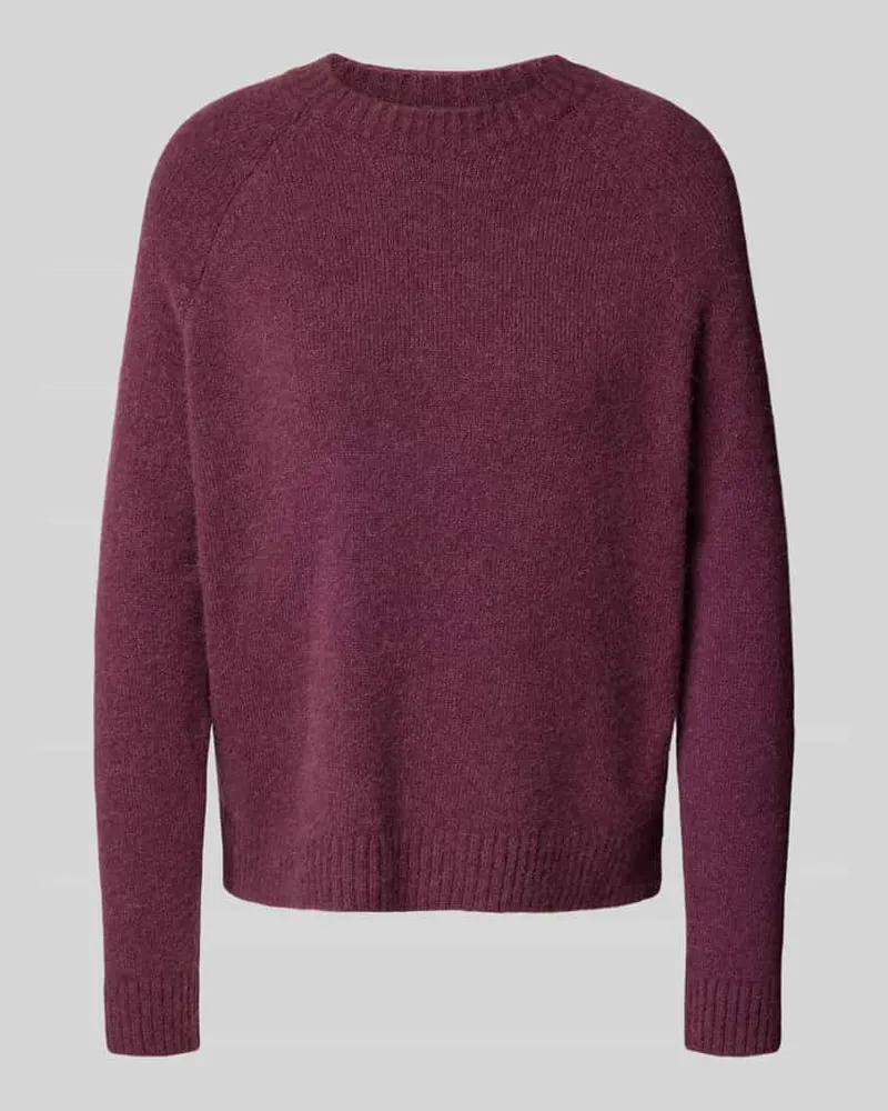 HUGO BOSS Regular Fit Strickpullover aus Alpaka-Mix Modell 'FEBISAN Bordeaux