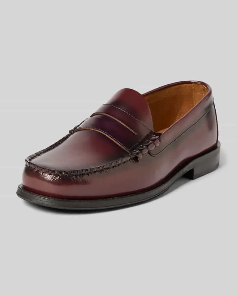 Selected Homme Loafer aus echtem Leder Modell 'BILLY Bordeaux