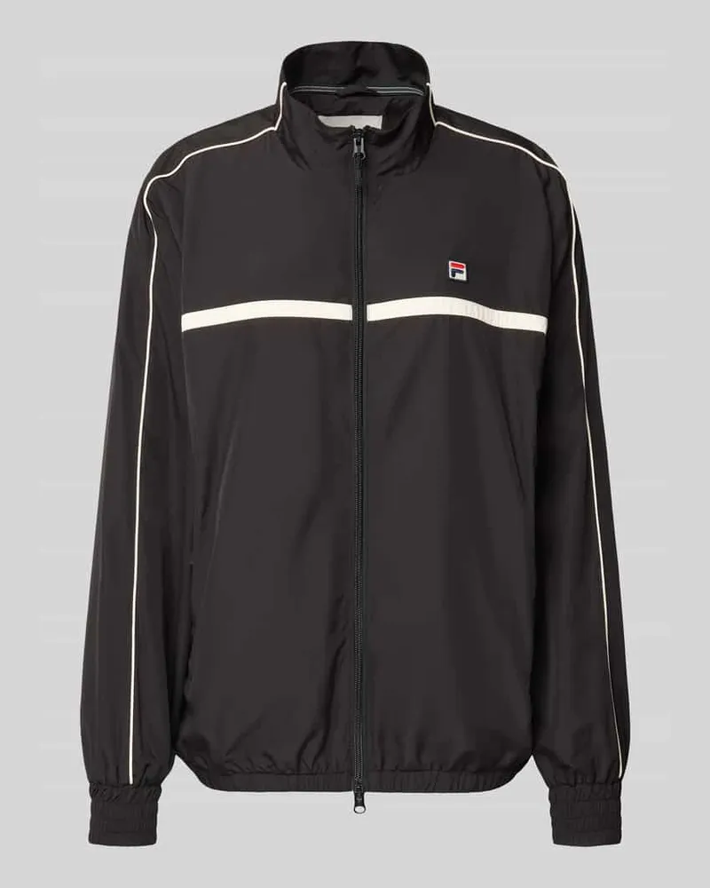 Fila Oversized Trainingsjacke mit Label-Stitching Modell 'SAN SIRO Black