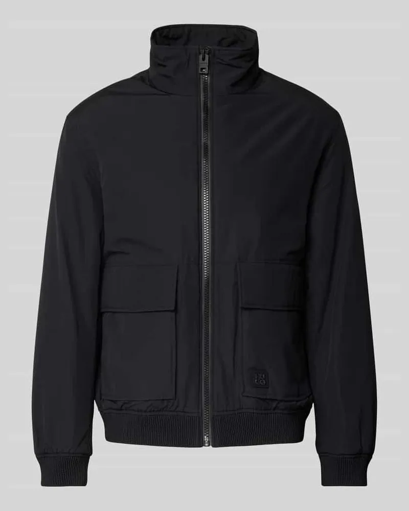 HUGO BOSS Jacke mit aufgesetzten Pattentaschen Modell 'Beren Black