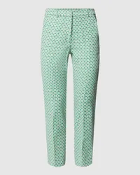 Max Mara Skinny Fit Chino mit Allover-Muster Modell 'PAPAIA Gruen