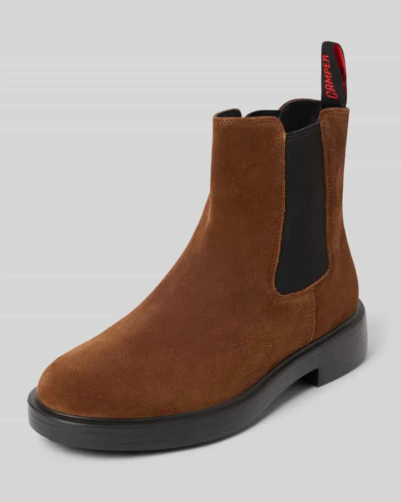 Camper Boots aus echtem Leder Modell 'Dean Cognac