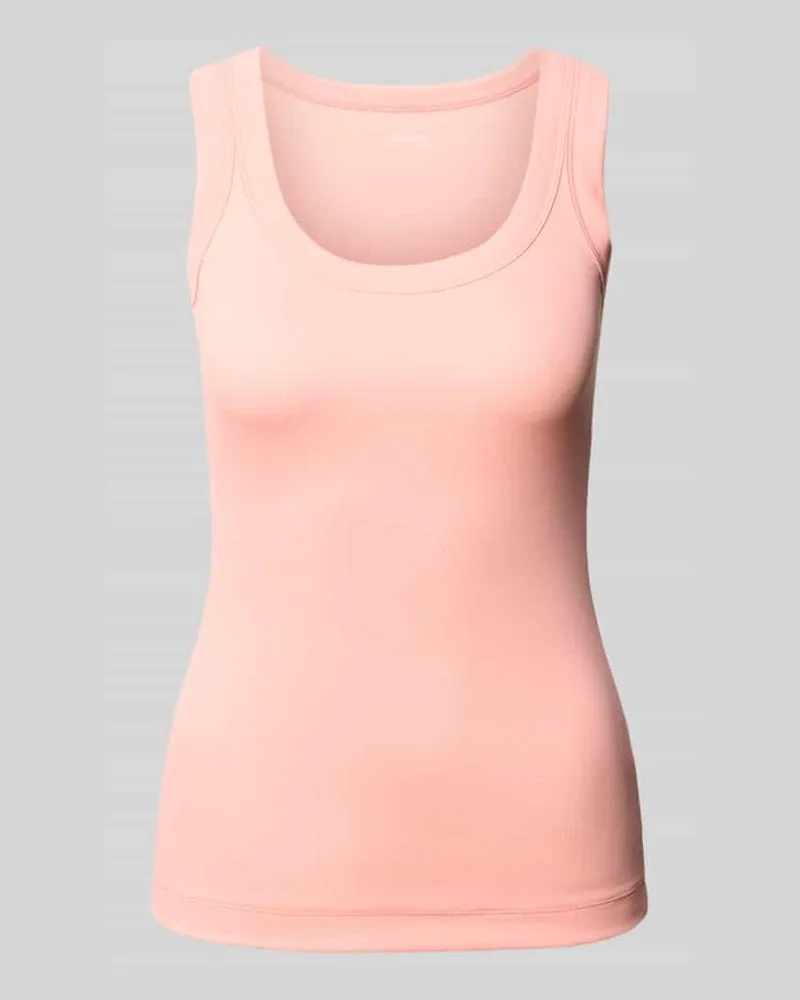 Marc Cain Tanktop in Ripp-Optik mit Rundhalsausschnitt Pink