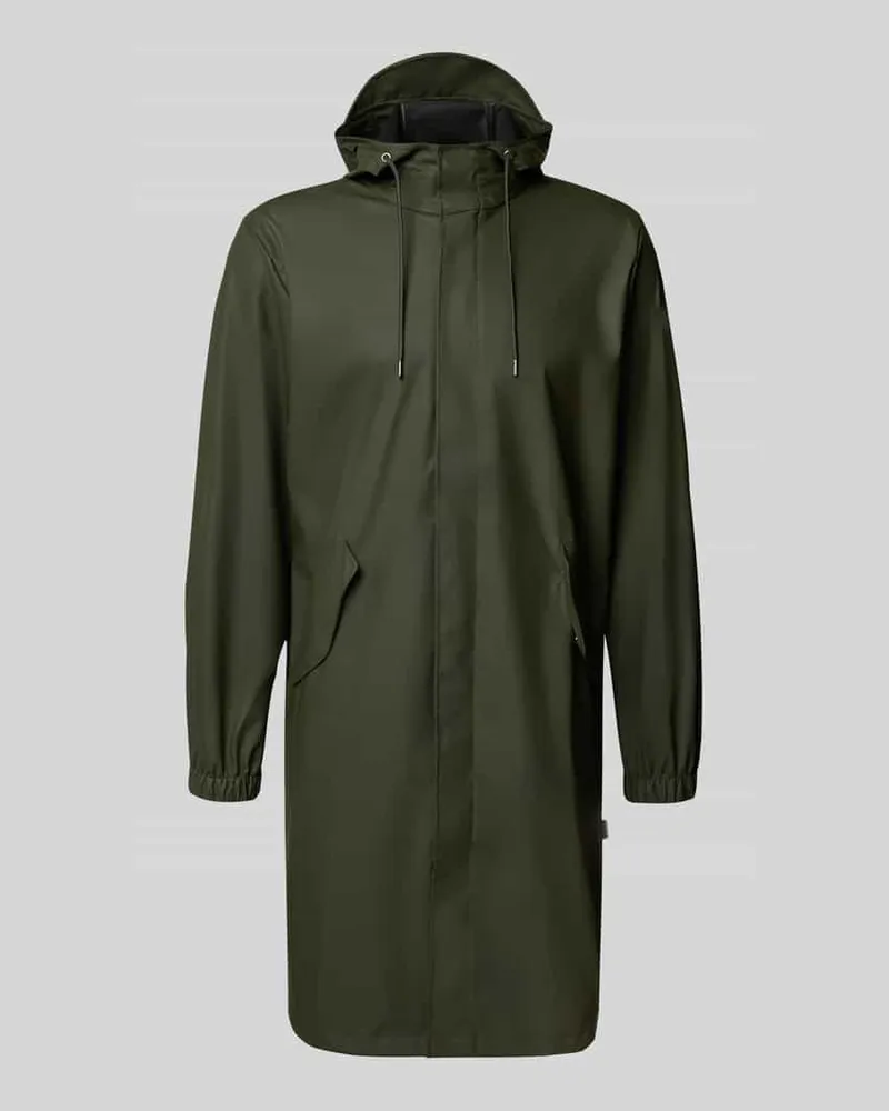 RAINS Parka mit Kapuze Oliv